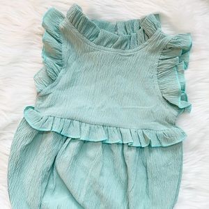 Baby Girl Bubble Ruffle Summer Romper